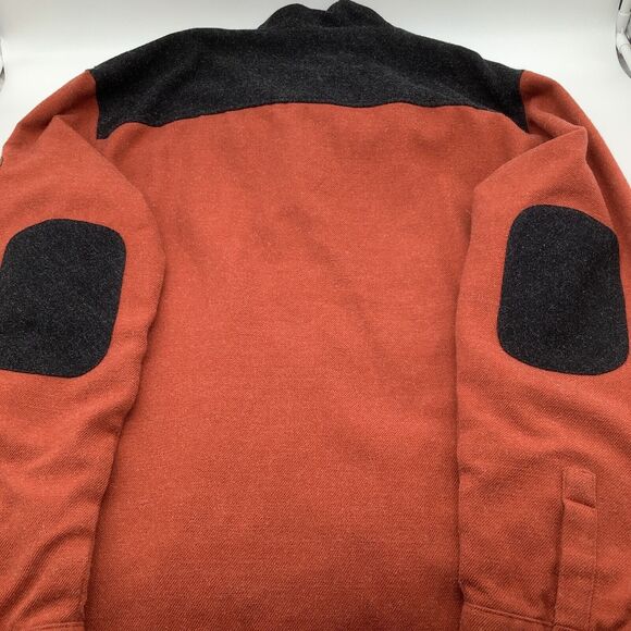 Obermeyer Mens Long Sleeve Full Zip Wool Blend Hoodie Jacket Orange Size XL - Picture 10 of 13